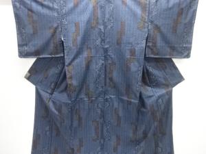 大特価品　未使用品　花唐草模様織り出し本場泥大島紬着物(5マルキ)